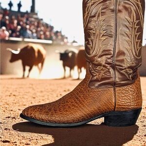 Tony Lama Men’s 11EE Bullhide ShoulderCowboy BootsRareRugged 🤠offers considered